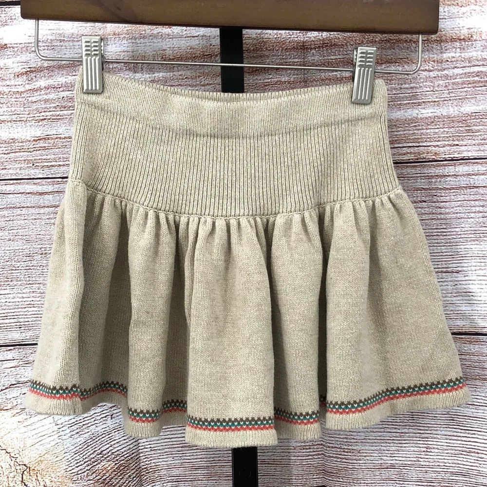 Cynthia Rowley Tan Fall Pumpkin  Sweater and Skirt Size M